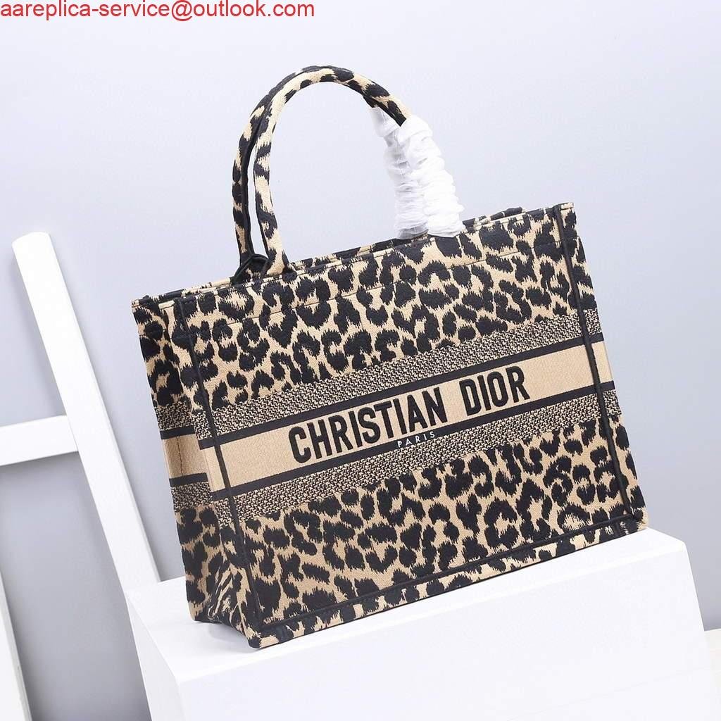 Dior M1286 Dior Book Tote Beige Multicolor Mizza Embroidery