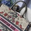 Dior M1286 Book Tote Multicolor Flowers Embroidery