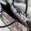Dior M1286 Book Tote Multicolor Flowers Embroidery