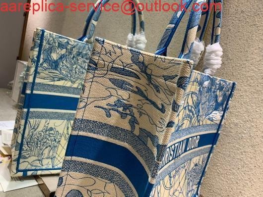 Replica Dior M1286 Book Tote Christian Dior Shoulder Shopping Bag Blue