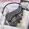 Dior M0446 Saddle Dior Oblique Pouch Belt M928 Navy Blue