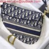 Dior M0446 Saddle Dior Oblique Pouch Belt M928 Navy Blue