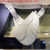 Dior M0446 Saddle Bag Dior Calfskin Bag White