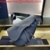 Dior M0446 Saddle Bag Dior Calfskin Bag Gray