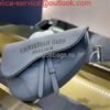 Dior M0446 Saddle Bag Dior Calfskin Bag Gray