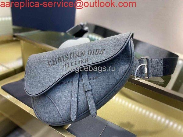 Dior M0446 Saddle Bag Dior Calfskin Bag Gray