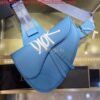 Dior M0446 Saddle Bag Dior Blue Calfskin Bag