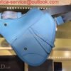 Dior M0446 Saddle Bag Dior Blue Calfskin Bag