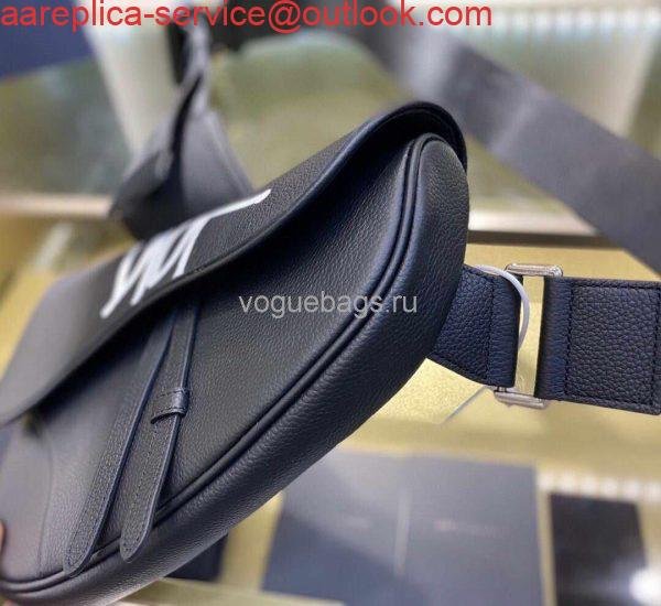 Dior M0446 Saddle Bag Dior Navy Blue Calfskin Bag