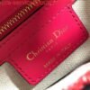 Dior M0446 Dior Saddle Bag Red Toile de Jouy Reverse Jacquard