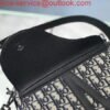 Dior M0446 Dior Saddle Bag Oblique Tote Shoulder Bag Grey Blue