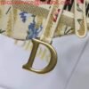 Dior M0446 Dior Saddle Bag Multicolor Flowers Embroidery With Gold