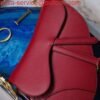 Dior M0446 Dior Saddle Bag M0447 Red Grained Calfskin