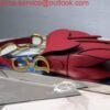 Dior M0446 Dior Saddle Bag M0447 Red Grained Calfskin