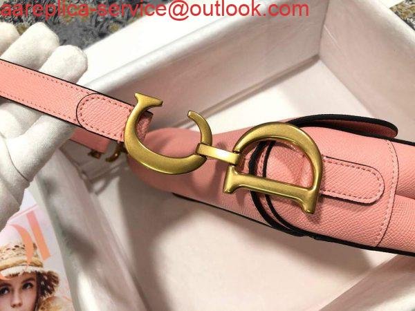 Dior M0446 Dior Saddle Bag M0447 Pink Goatskin