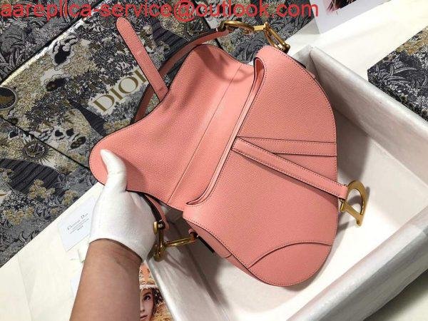 Dior M0446 Dior Saddle Bag M0447 Pink Goatskin