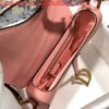 Dior M0446 Dior Saddle Bag M0447 Pink Goatskin