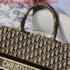 Replica Dior Book Tote M1286 Tan Dior Oblique Embroidery