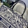 Dior Book Tote M1286 Blue Toile de Jouy Embroidery