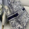 Dior Book Tote M1286 Blue Toile de Jouy Embroidery