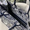 Dior Book Tote M1286 Blue Toile de Jouy Embroidery