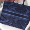 Replica Dior Book Tote M1286 Blue Camouflage Embroidery