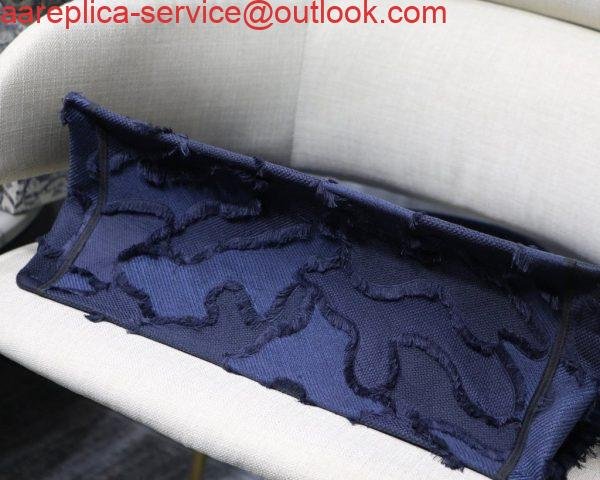 Replica Dior Book Tote M1286 Blue Camouflage Embroidery