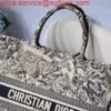 Dior Book Tote M1286 Black Toile de Jouy Embroidery