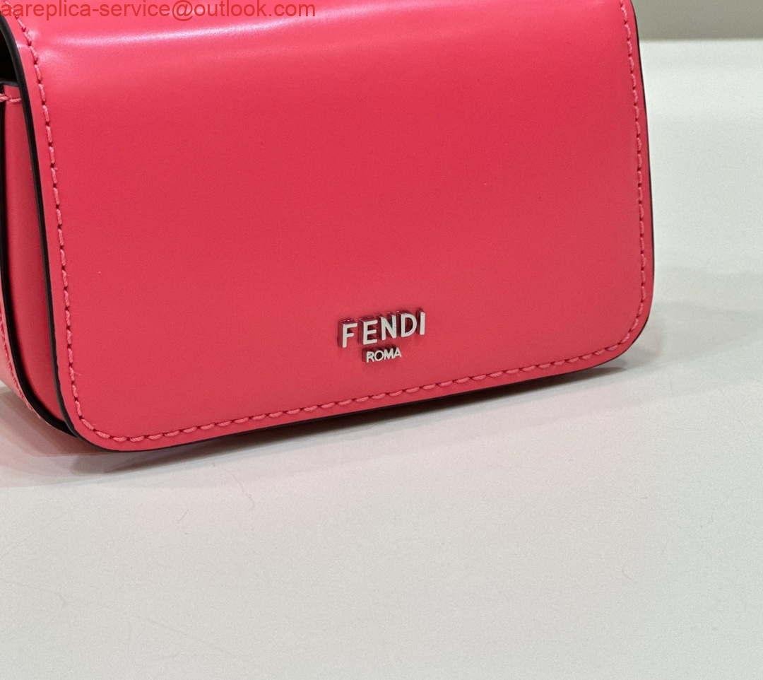 Fendi 7AS173 Fendi First Sight Red leather Nano bag
