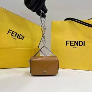 Fendi 7AS173 Fendi First Sight Light Pink leather Nano bag