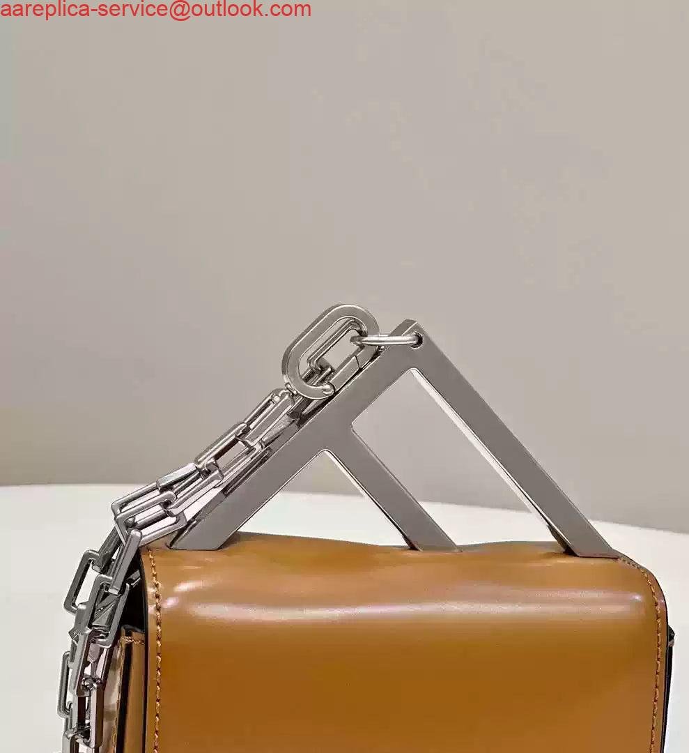 Fendi 7AS173 Fendi First Sight Brown leather Nano bag