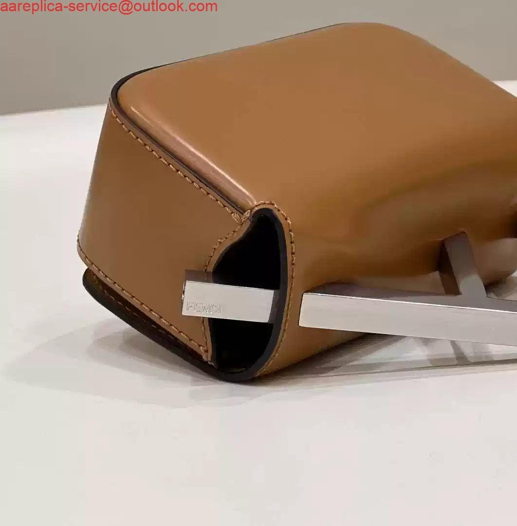 Fendi 7AS173 Fendi First Sight Brown leather Nano bag