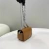 Fendi 7AS173 Fendi First Sight Brown leather Nano bag