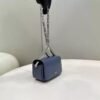 Fendi 7AS173 Fendi First Sight Blue leather Nano bag