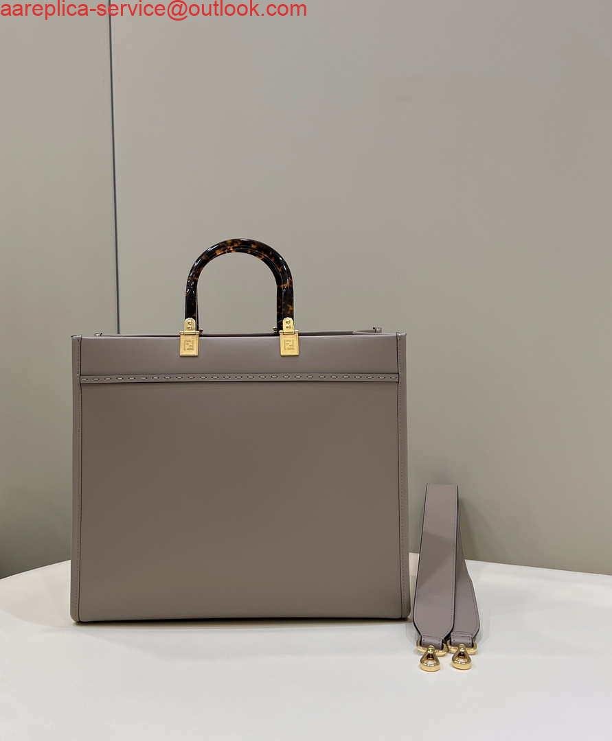 Fendi 8BH386 Sunshine Medium Bag Nude leather shopper 8266S