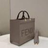 Fendi 8BH386 Sunshine Medium Bag Nude leather shopper 8266S