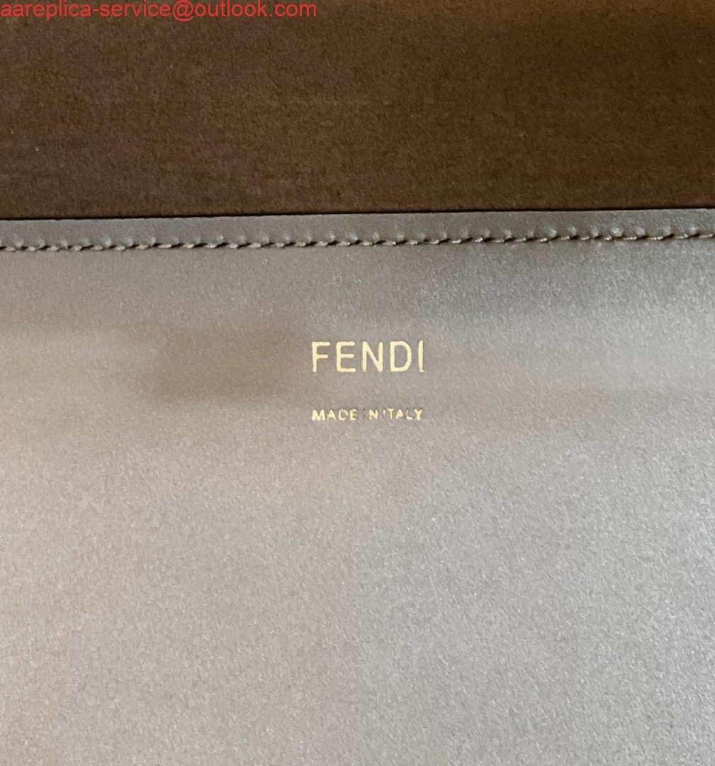 Fendi 8BH386 Sunshine Medium Bag Nude leather shopper 8266S