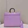 Fendi 8BH386 Sunshine Medium Bag Purple leather shopper 8266S