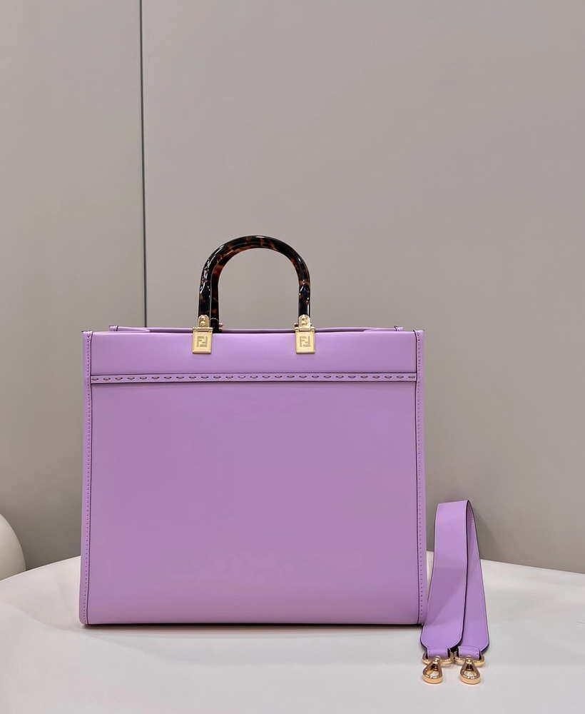 Fendi 8BH386 Sunshine Medium Bag Purple leather shopper 8266S