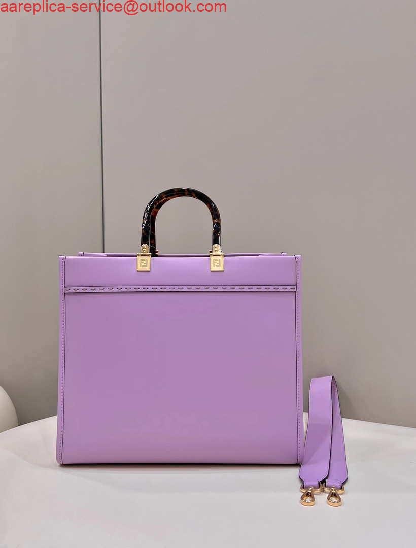 Fendi 8BH386 Sunshine Medium Bag Purple leather shopper 8266S