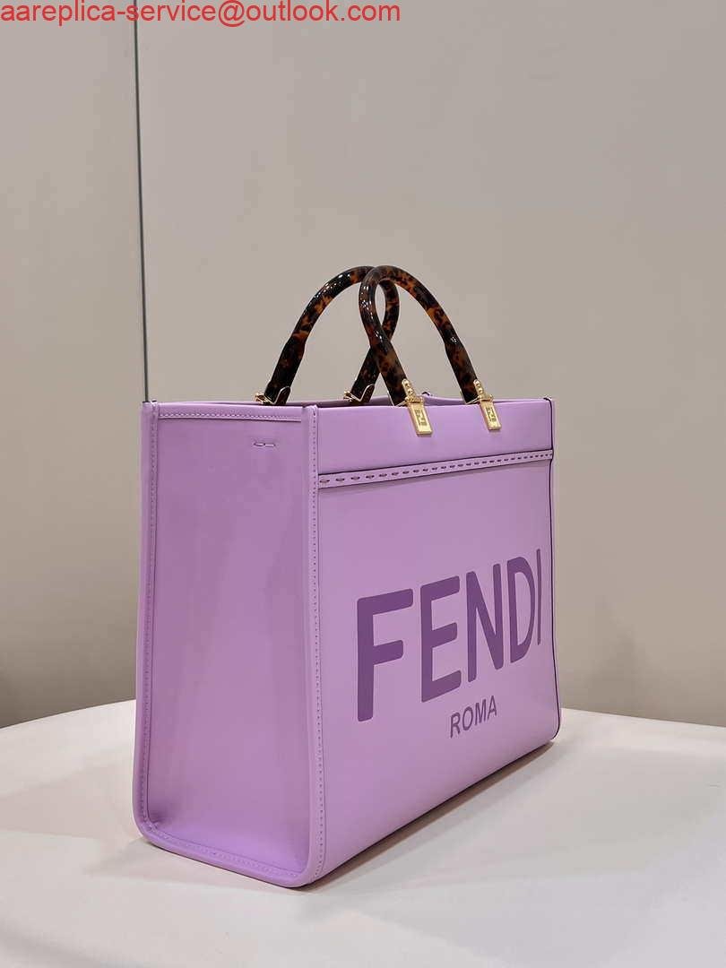 Fendi 8BH386 Sunshine Medium Bag Purple leather shopper 8266S