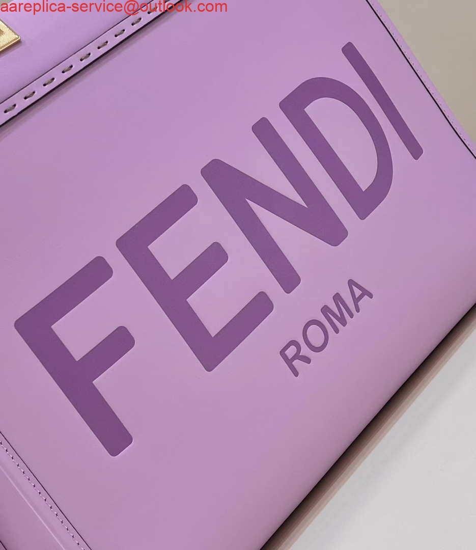 Fendi 8BH386 Sunshine Medium Bag Purple leather shopper 8266S