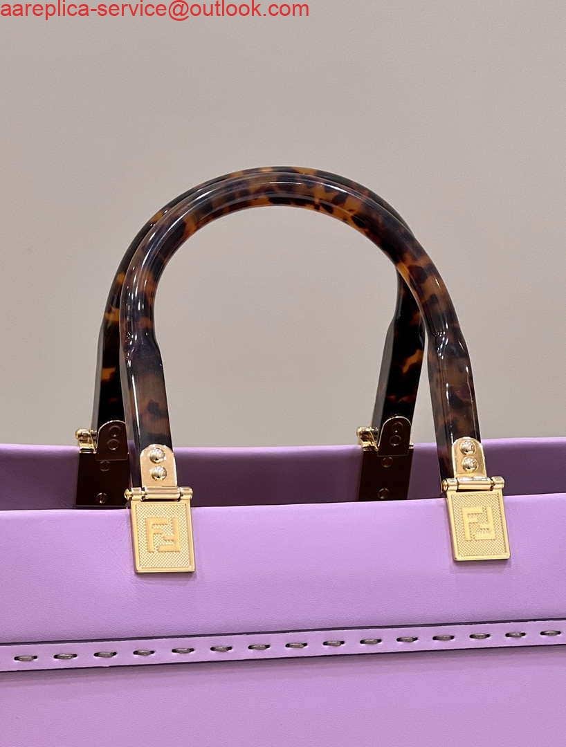 Fendi 8BH386 Sunshine Medium Bag Purple leather shopper 8266S