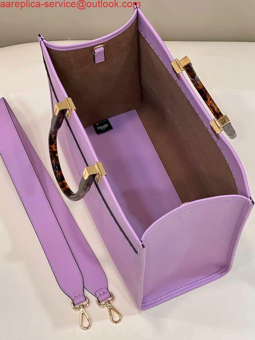 Fendi 8BH386 Sunshine Medium Bag Purple leather shopper 8266S