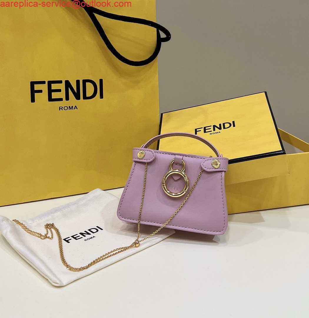 Replica Fendi 7AR993 FENDI PICO PEEKABOO Charm 8385 Purple