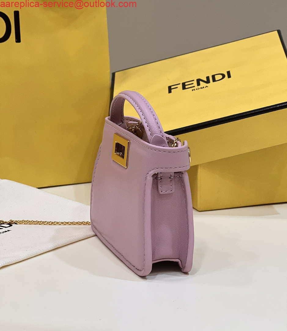 Replica Fendi 7AR993 FENDI PICO PEEKABOO Charm 8385 Purple