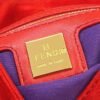 Fendi 8339 Baguette Middle Age Solid Color Series Underarm Bag Red