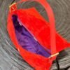 Fendi 8339 Baguette Middle Age Solid Color Series Underarm Bag Red