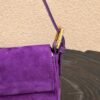 Fendi 8339 Baguette Middle Age Solid Color Series Underarm Bag Purple