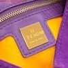 Fendi 8339 Baguette Middle Age Solid Color Series Underarm Bag Purple